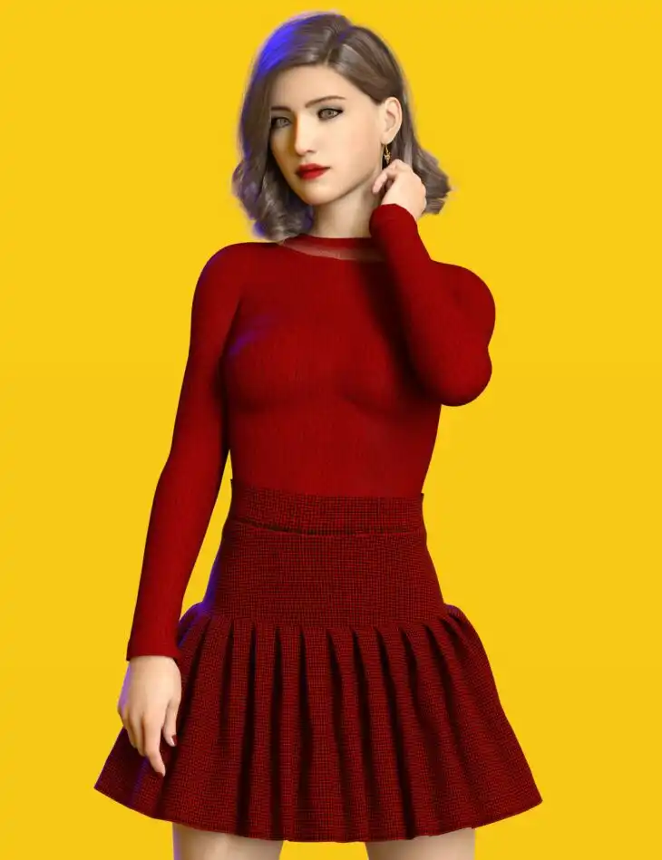 dForce Coco Outfit for Genesis 8 and 8.1 Females_DAZ3D下载站