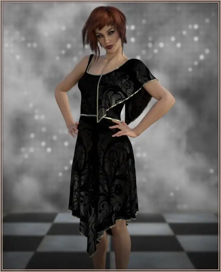 dForce Dark Celebration for G9_DAZ3D下载站