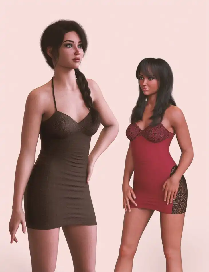 dForce Delara Dress for Genesis 9_DAZ3DDL