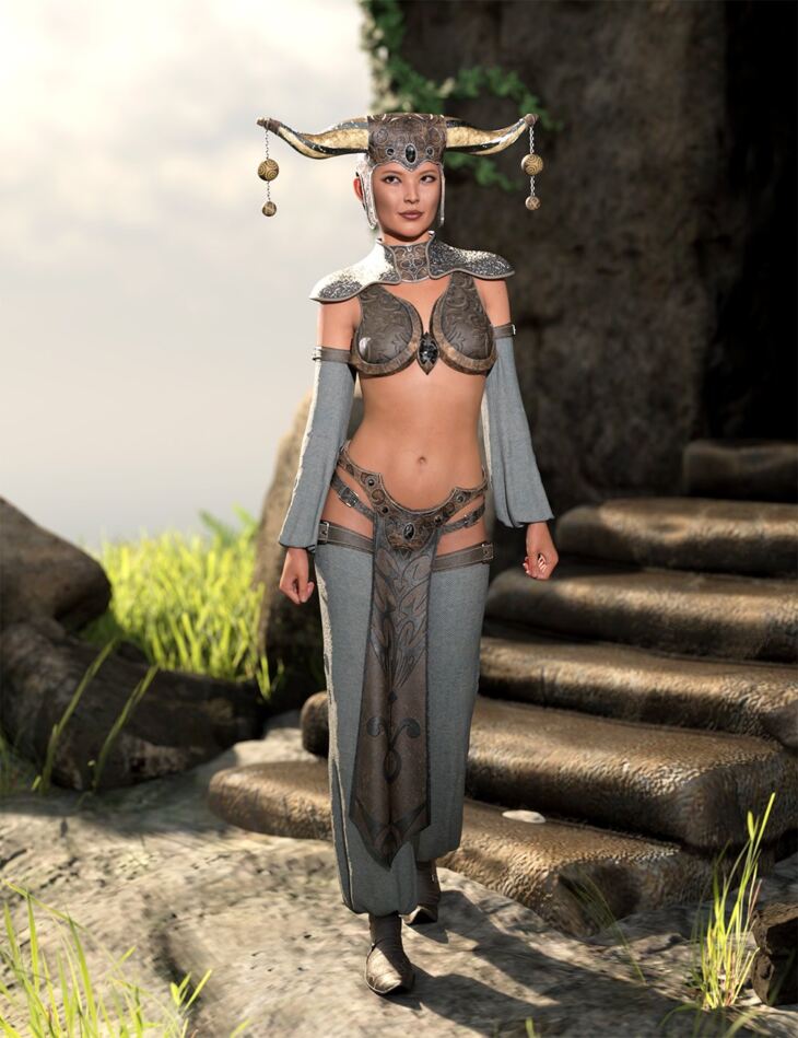 dForce Grand Sorceress Outfit for Genesis 8 and 8.1 Females_DAZ3D下载站
