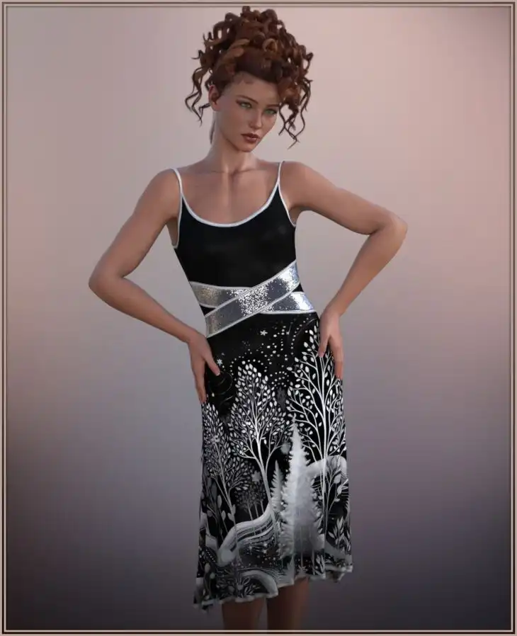 dForce Holiday Dress for G9_DAZ3DDL