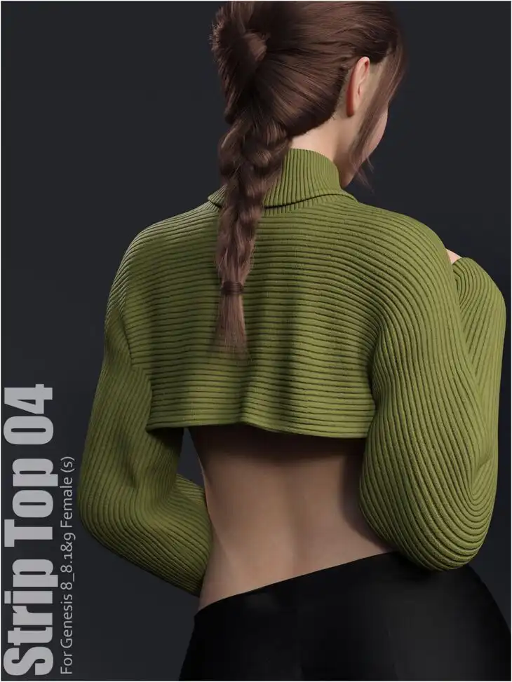 dForce Strip Top 04_DAZ3D下载站