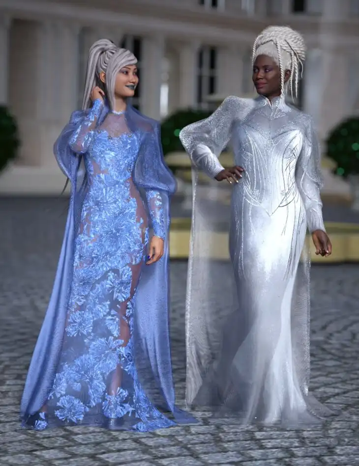 dForce Winter Tide Outfit Texture Add-On_DAZ3D下载站