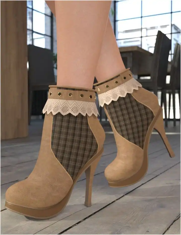 Ally Boots for Genesis 8 and 8.1 Females_DAZ3D下载站