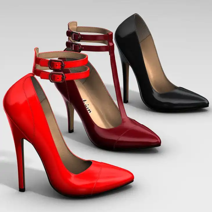 Ankle Strap Pumps_DAZ3D下载站