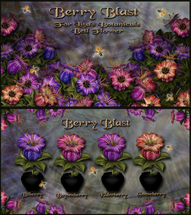 Berry Blast for Lisa’s Botanicals Bell Flower_DAZ3D下载站
