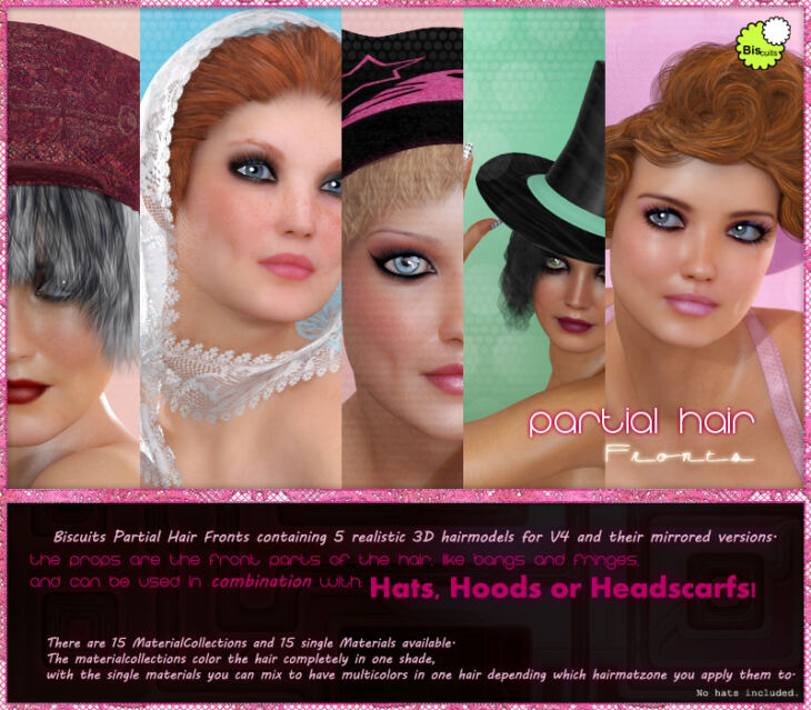 Biscuits Partial Hair Fronts_DAZ3DDL