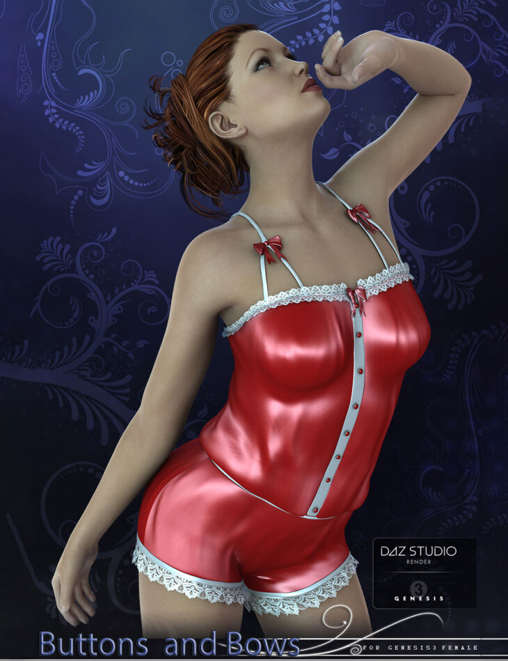 Buttons and Bows for Genesis 3 Female(s)_DAZ3DDL