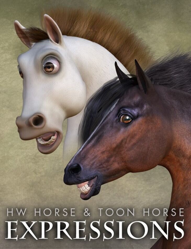 CWRW Expressions for the HiveWire Horse_DAZ3D下载站