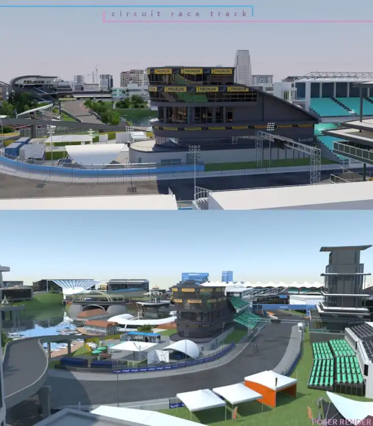 Circuit Race Track_DAZ3D下载站