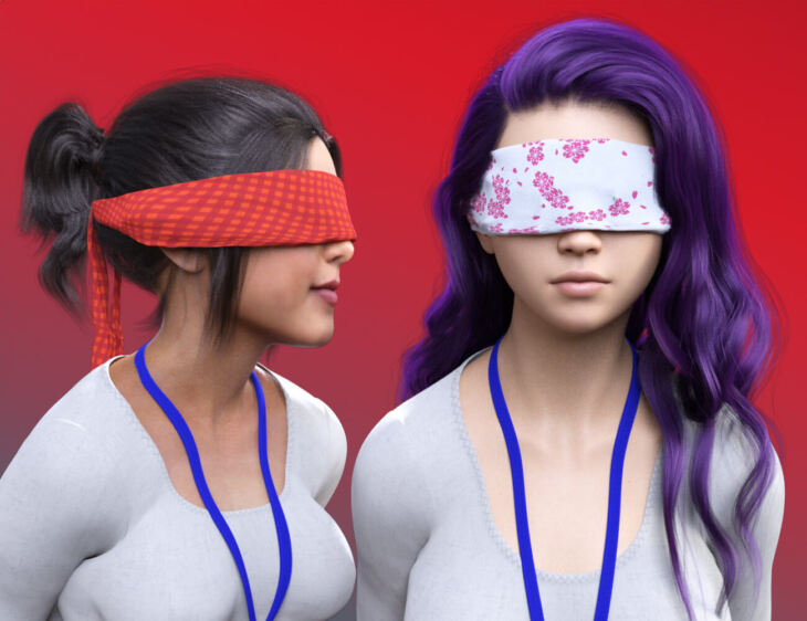 Cloth Blindfold for Genesis 8 Female_DAZ3D下载站