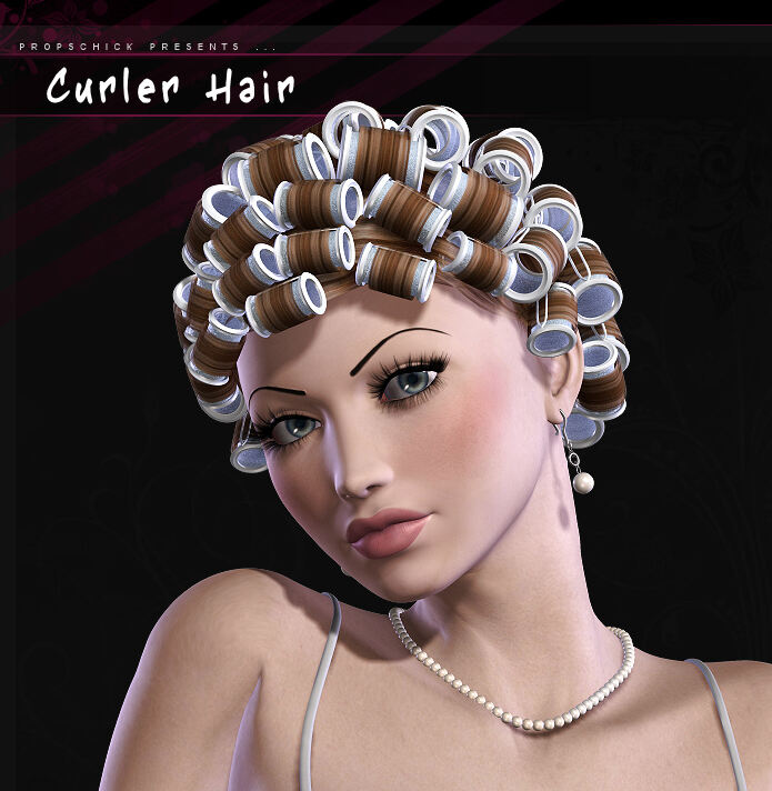 Curler Hair for V4/A4/G4_DAZ3D下载站