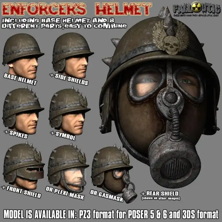 ENFORCER HELMET_DAZ3DDL