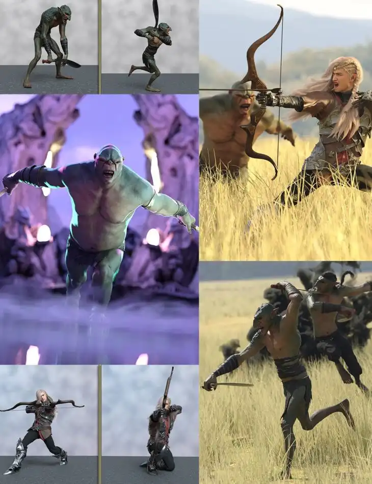 Era of the Trolls Pose Bundle for Genesis 9_DAZ3DDL