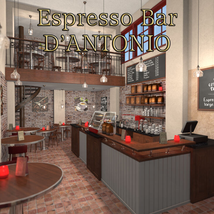 Espresso Bar_DAZ3D下载站