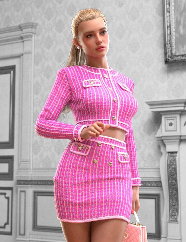 Every Day dForce Classy Outfit for Genesis 9 Feminine_DAZ3D下载站
