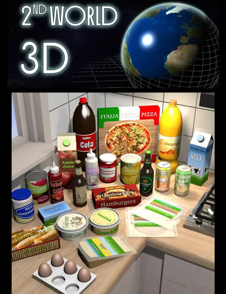 Everyday items, Refrigerator_DAZ3DDL
