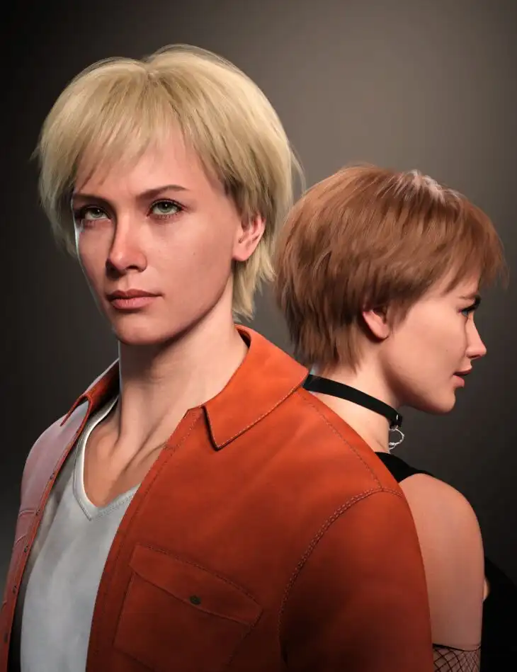 FE Elegant Short Hair for Genesis 9_DAZ3DDL