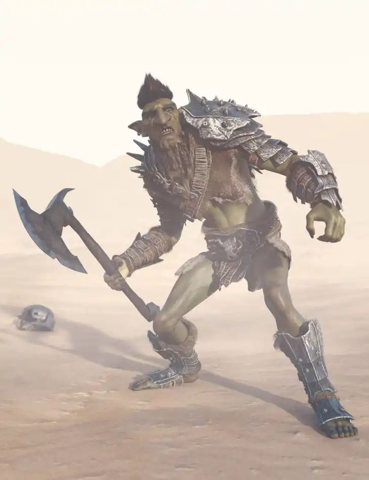 Fantastic Troll Armor for Genesis 9_DAZ3D下载站