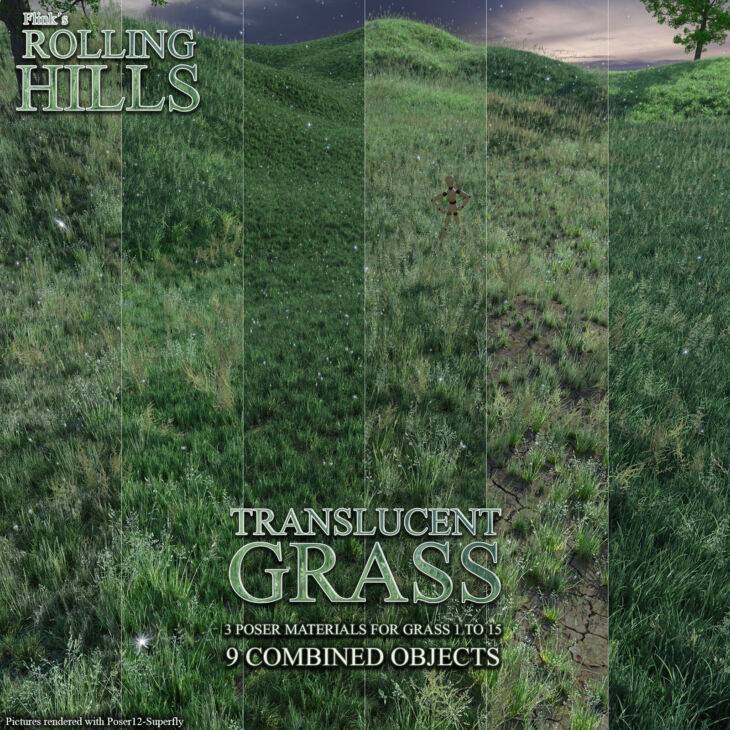 Flinks Rolling Hills – Translucent Grass_DAZ3D下载站