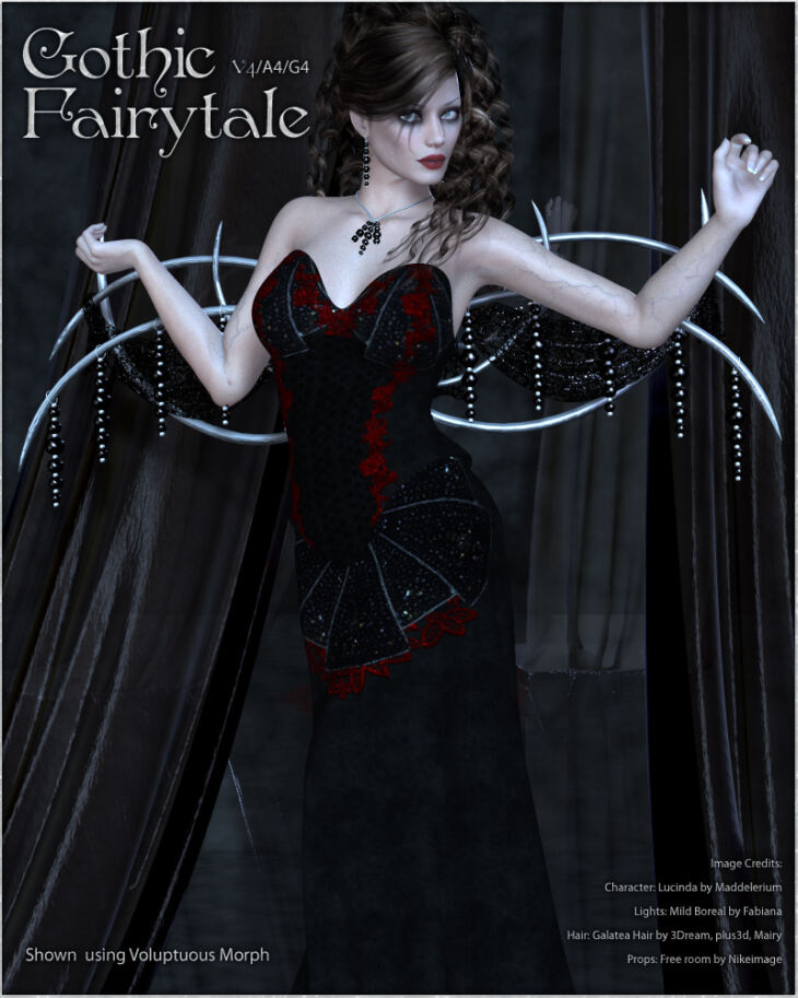Gothic Fairytale V4-A4-G4_DAZ3D下载站
