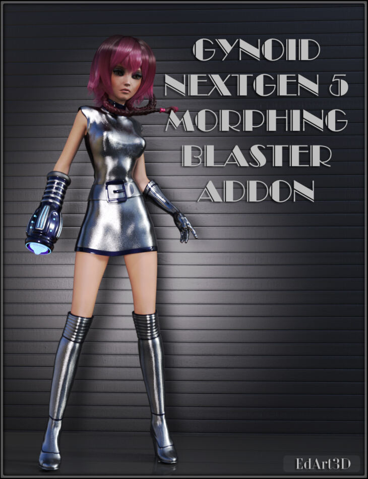 Gynoid NextGen5 Morphing Blaster AddOn_DAZ3DDL
