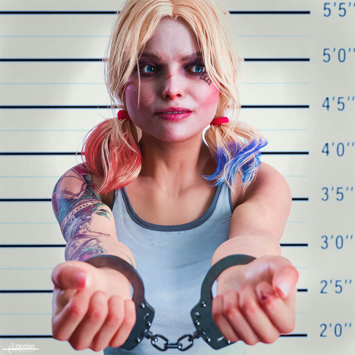Harley Quinn for Genesis 8 Female_DAZ3D下载站