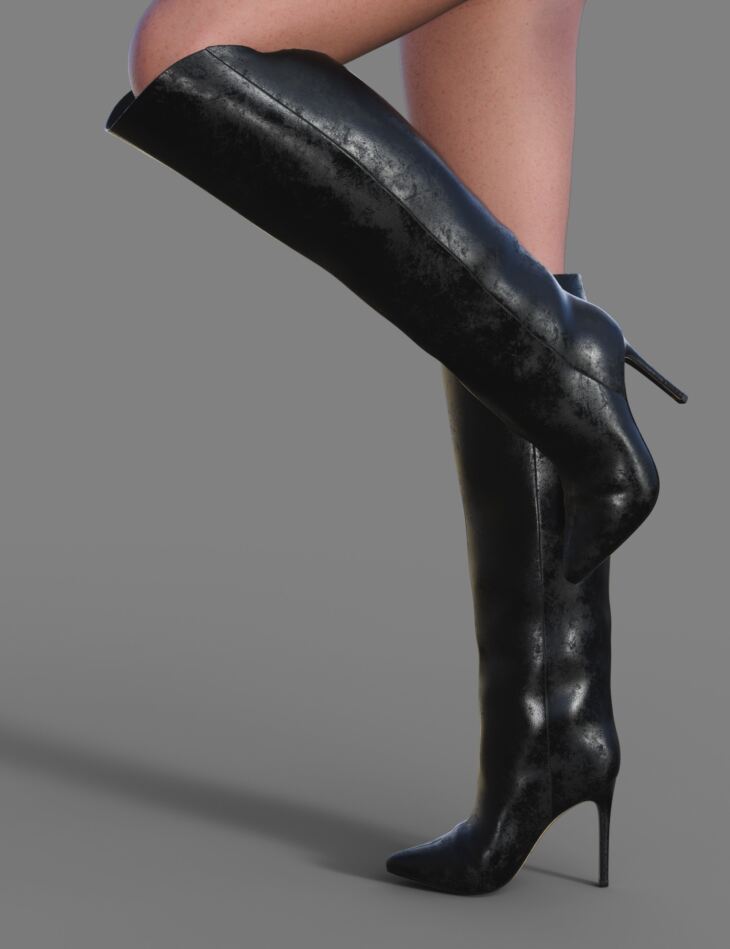 Heeled Boots 2 For Genesis 9_DAZ3D下载站