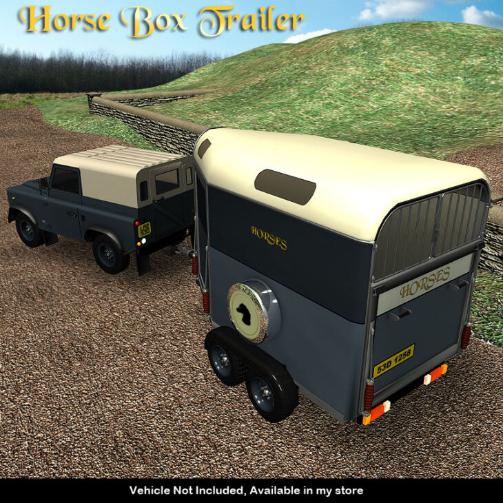 Horse Box Trailer_DAZ3D下载站