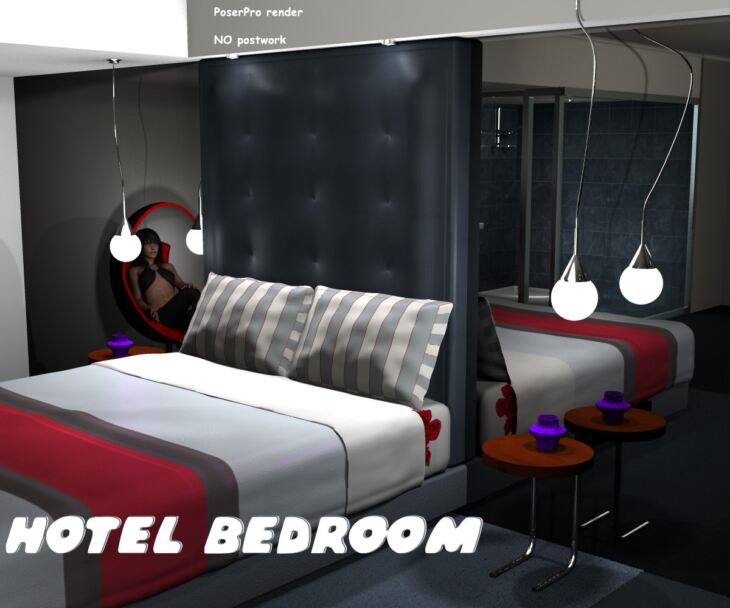 Hotel Bedroom_DAZ3D下载站