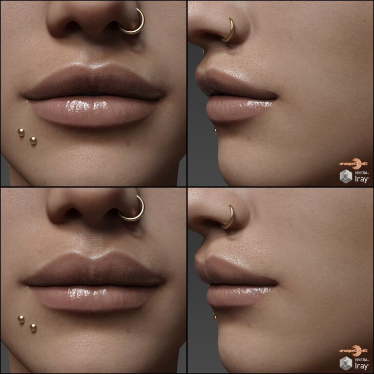 Lips Morphs for G3F Vol 3_DAZ3D下载站