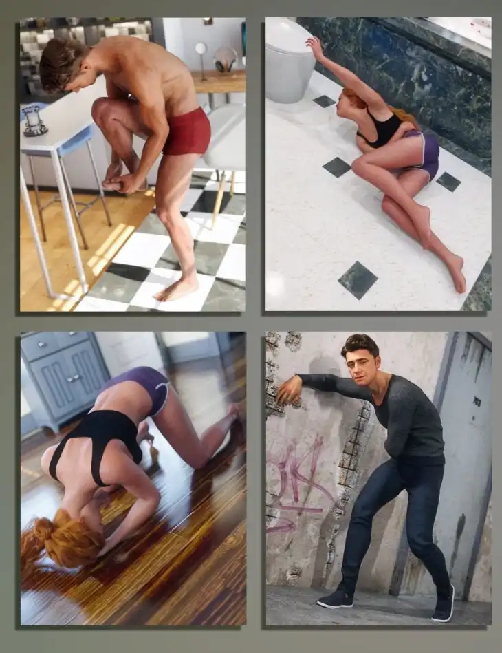 MMX Painful Moment Poses for Genesis 9_DAZ3DDL