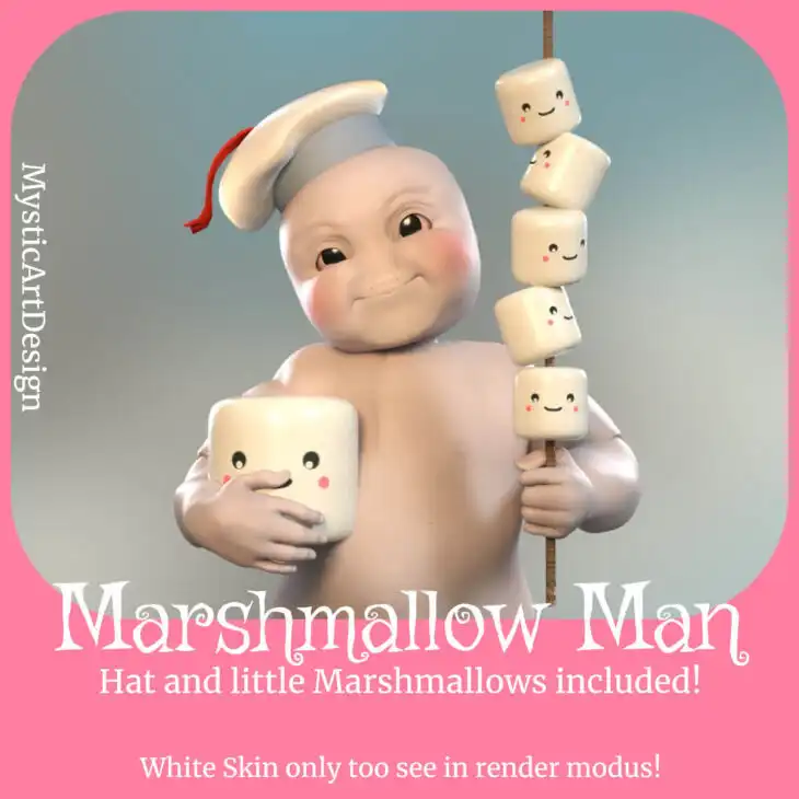 Marshmallow Man and Snow Man for Genesis 8 Male_DAZ3DDL