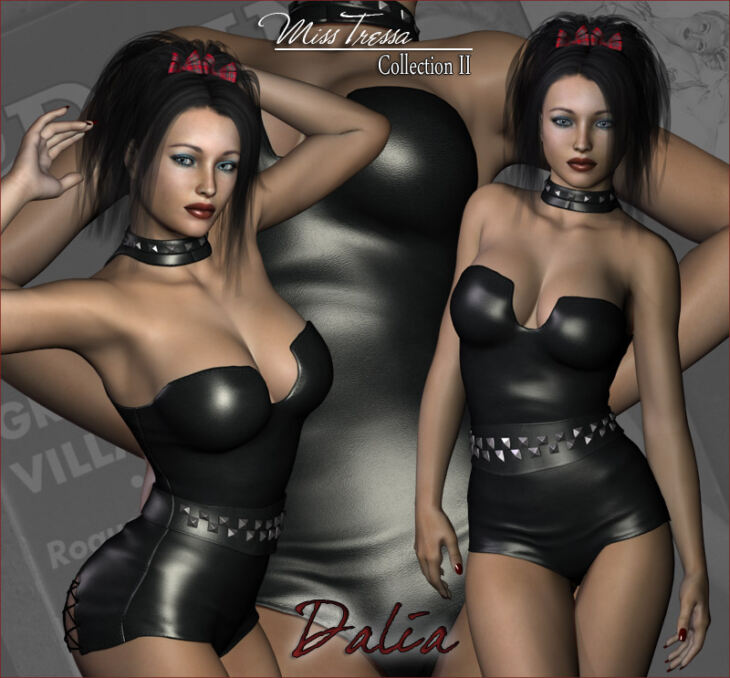 Miss Tressa Collection II – Dalia for V4_DAZ3DDL