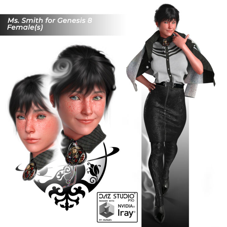 Ms.Smith for Genesis 8 Female(s)_DAZ3D下载站