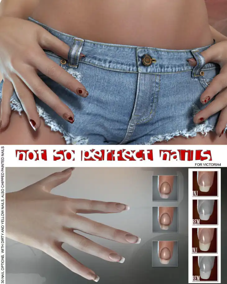 Not So Perfect Nails_DAZ3D下载站