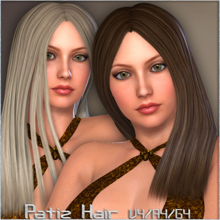 Patiz Hair V4-A4-G4_DAZ3D下载站