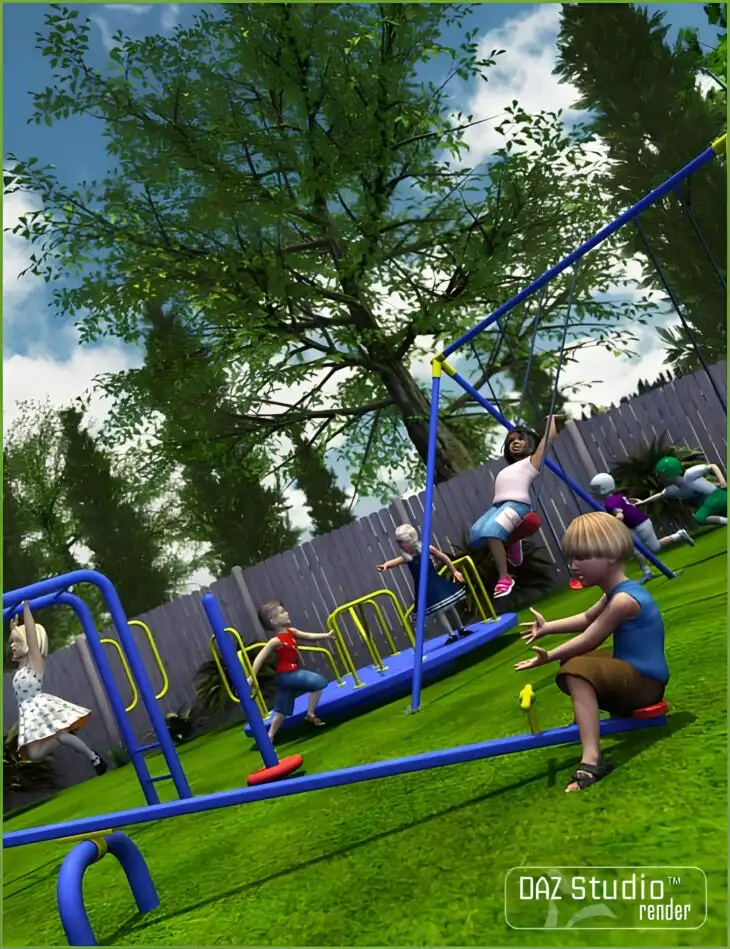 Playground Set 1_DAZ3D下载站
