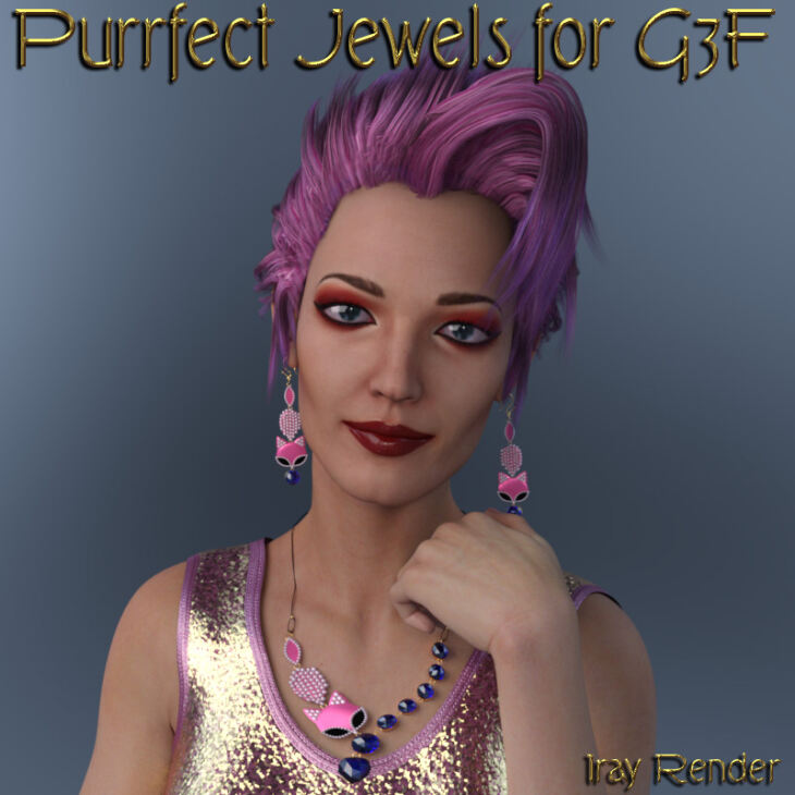 Purrfect Jewels for G3F_DAZ3DDL