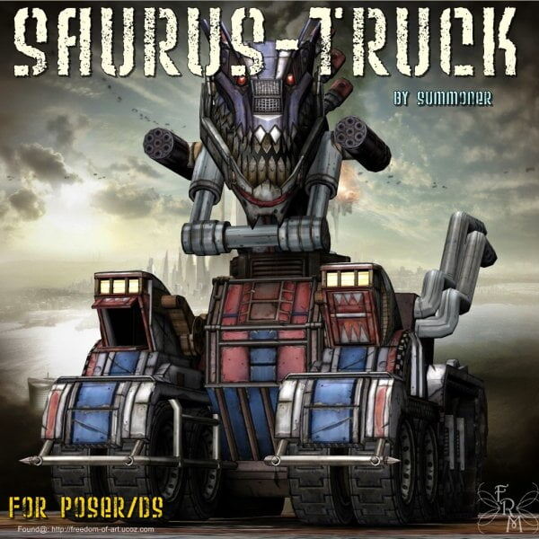 Saurus Truck – Exclusive_DAZ3D下载站