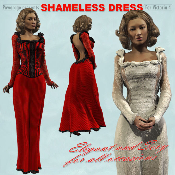 Shameless Dress for V4_DAZ3D下载站