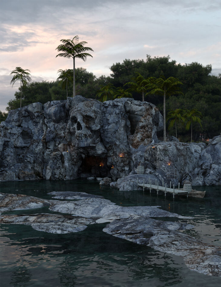 Skull Cave and Expansion for DAZ_DAZ3D下载站