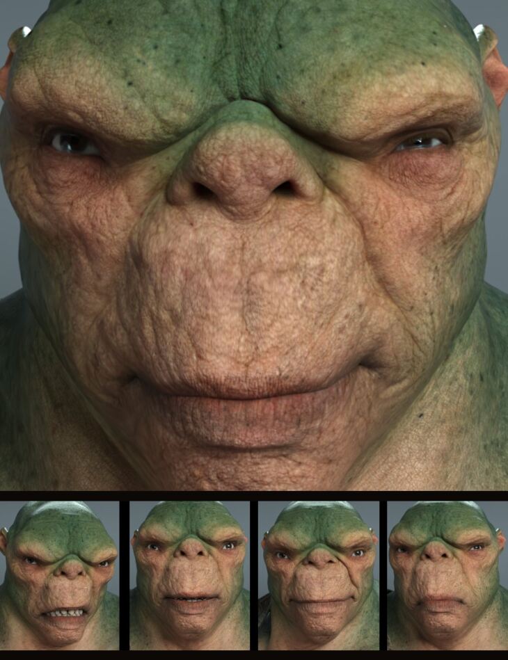 The Expression Collection for Chert the Troll 9_DAZ3DDL