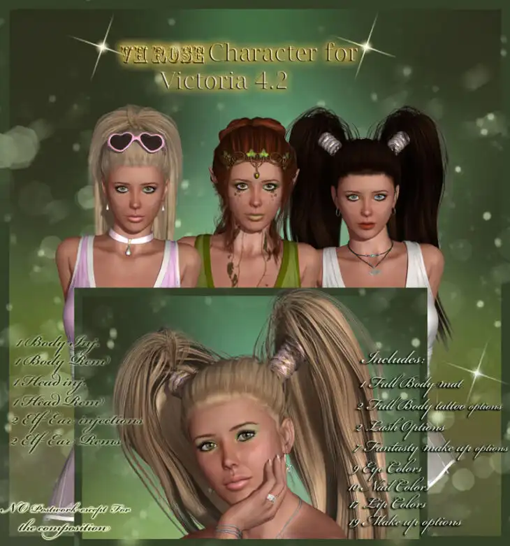 VH Rose for V4_DAZ3DDL