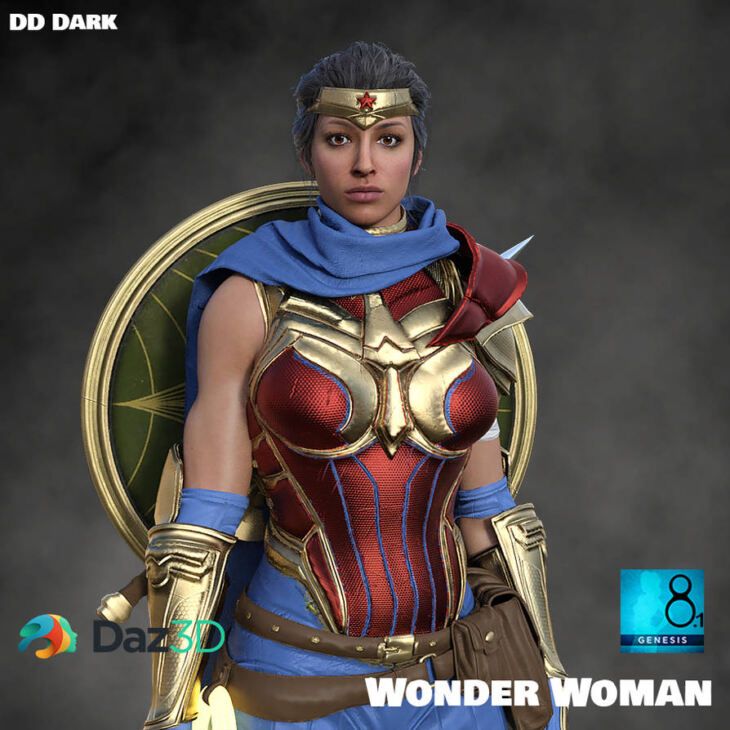 Wonder Woman For G8.1 Female_DAZ3D下载站
