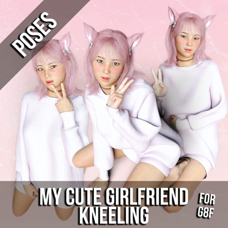 15 My Cute Girlfriend Kneeling Poses for G8F_DAZ3DDL