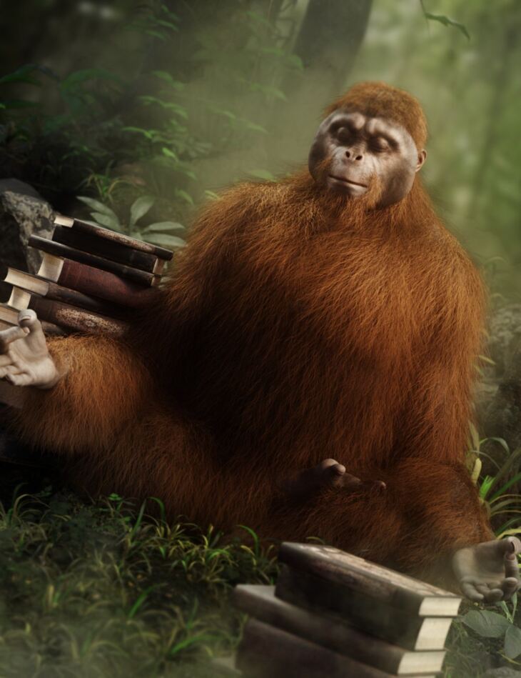 Ape World Orangutan for Genesis 9_DAZ3D下载站