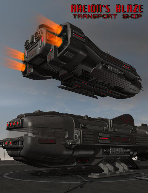 Areion’s Blaze Transport Ship_DAZ3D下载站