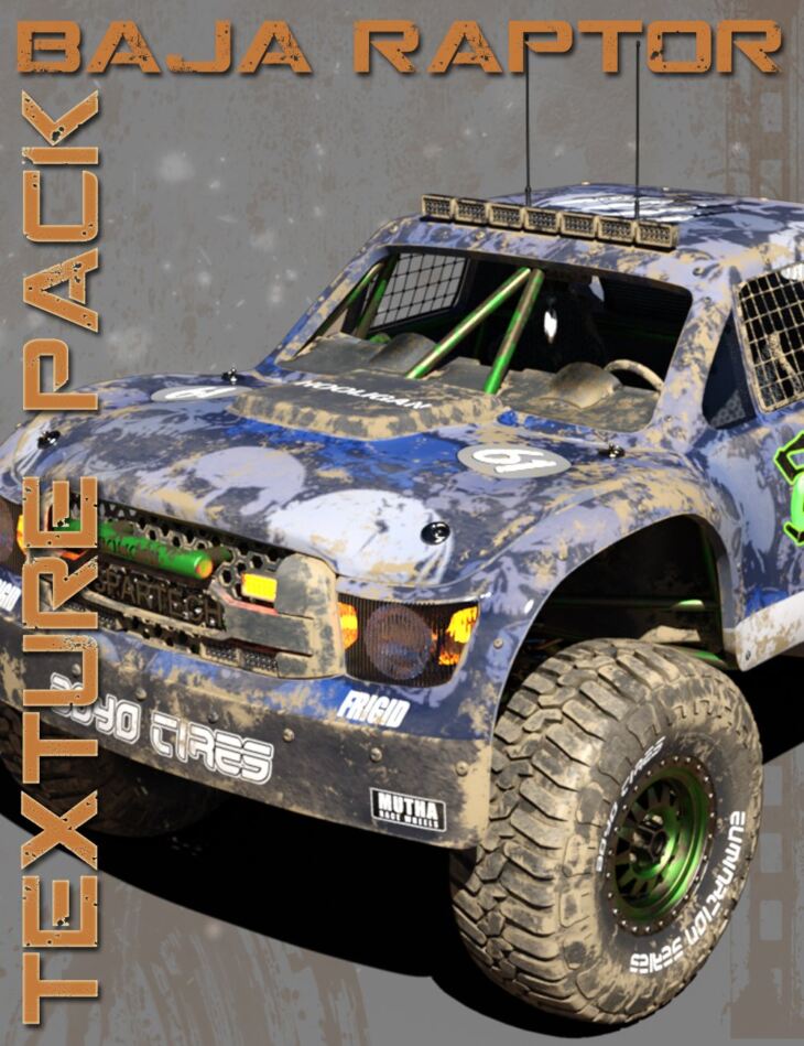 Baja Raptor Rally Truck – Texture Pack_DAZ3D下载站