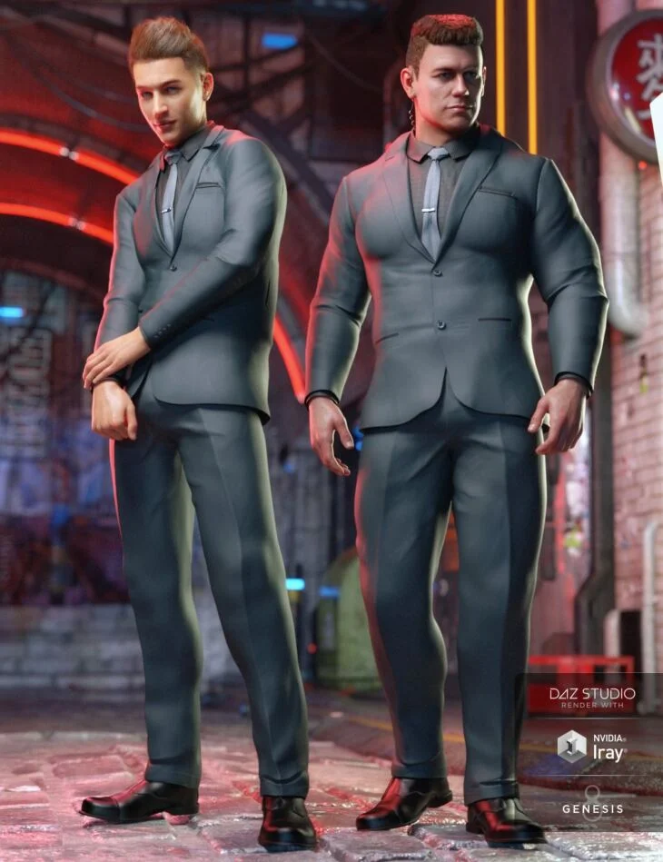 Bouncer Outfit for Dain 8 and Genesis 8 Male(s)_DAZ3DDL
